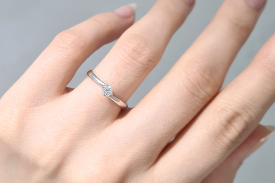 2. El 0.12 Karat Pırlanta Tektaş Yüzük - X003516