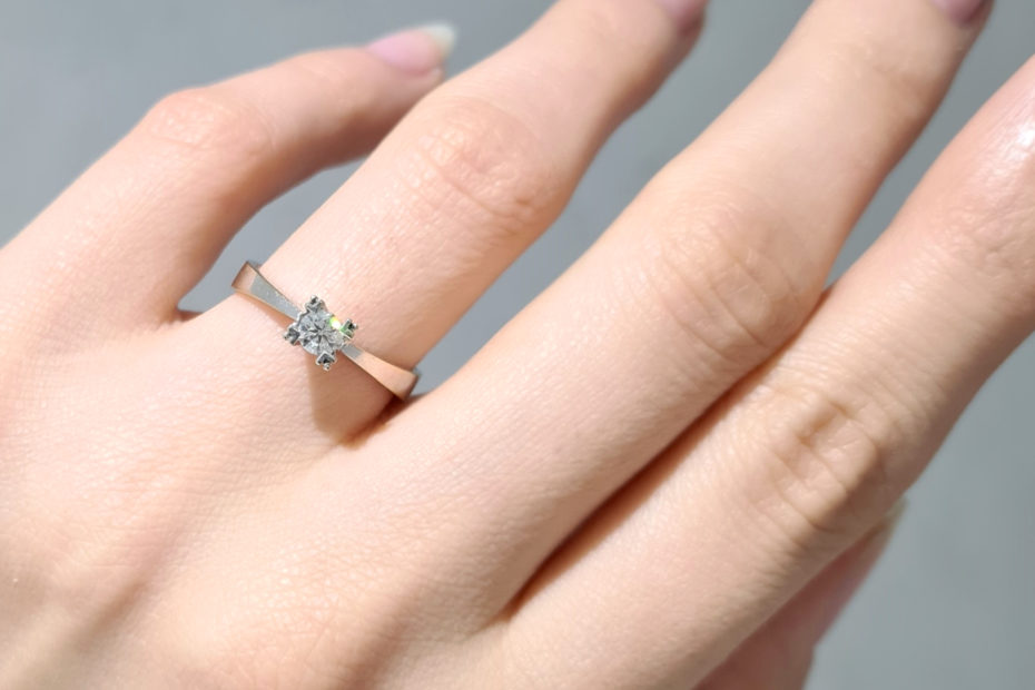 2. El 0.17 Karat Pırlanta Tektaş Yüzük - X003517