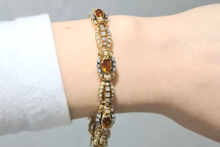 2. El 2.77 Karat Pırlanta ve Safir Fantezi Bileklik - ALM0827