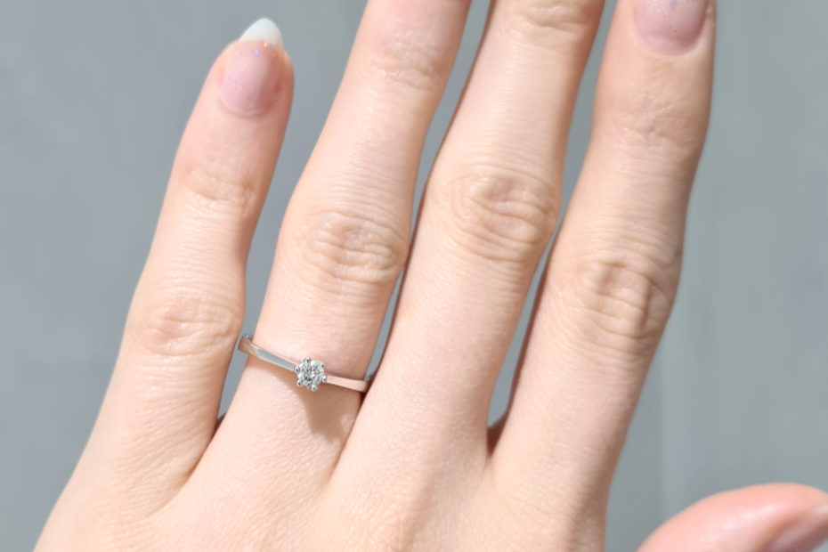 2. El 0.10 Karat Pırlanta Tektaş Yüzük - X003587