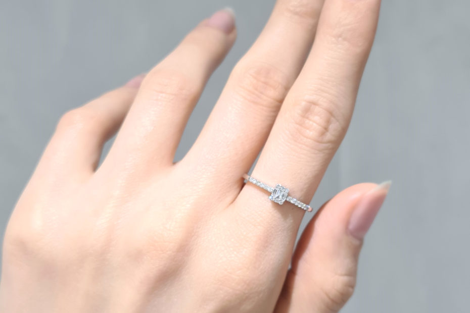 2. El 0.20 Karat Pırlanta Baget Yüzük - X003571