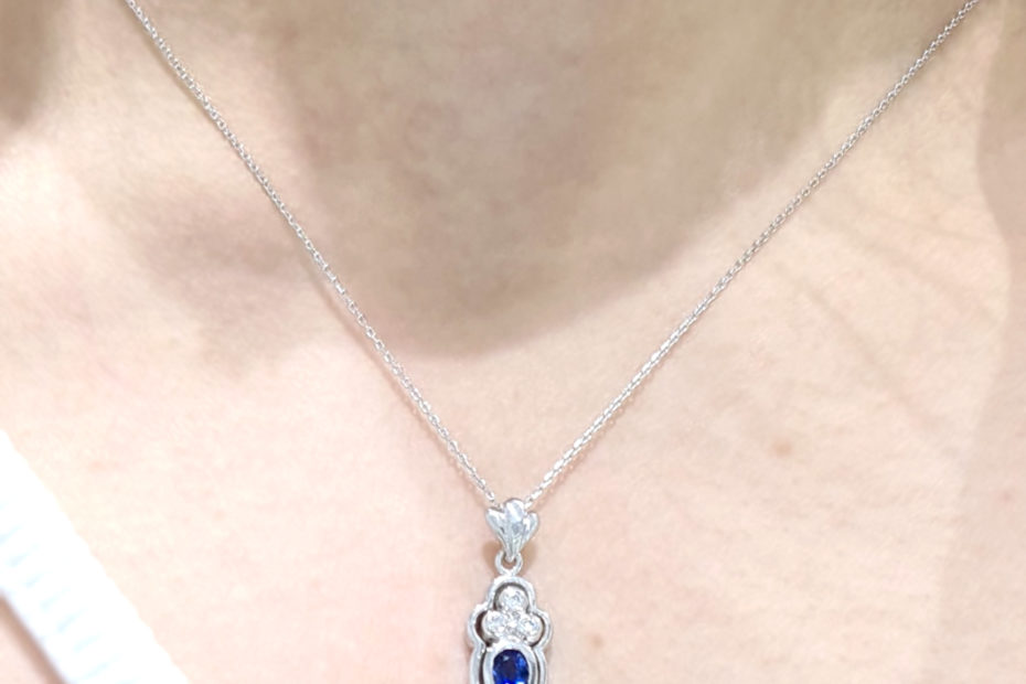 2. El 0,07 Karat Pırlanta Tasarım Kolye - X003568