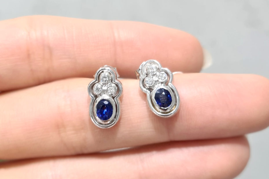 2. El 0,13 Karat Pırlanta Tasarım Küpe - X003569