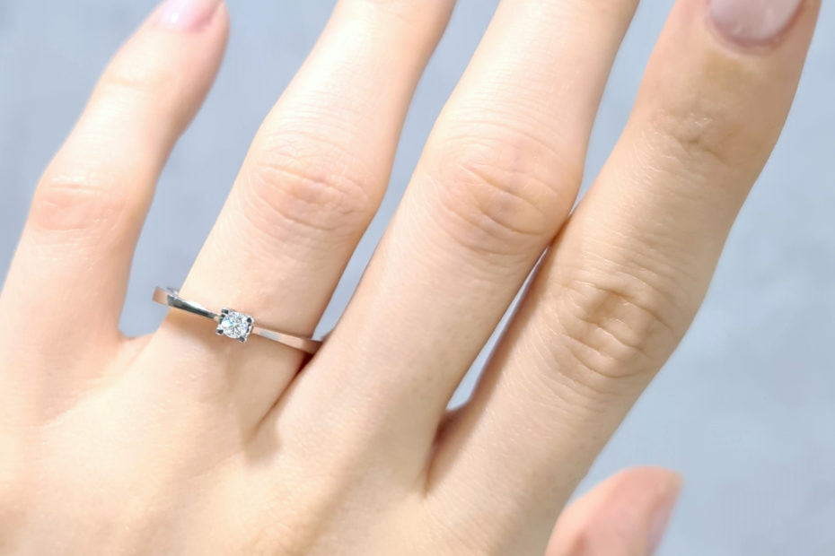 2. El 0,13 Karat Pırlanta Tasarım Tektaş Yüzük - X003618