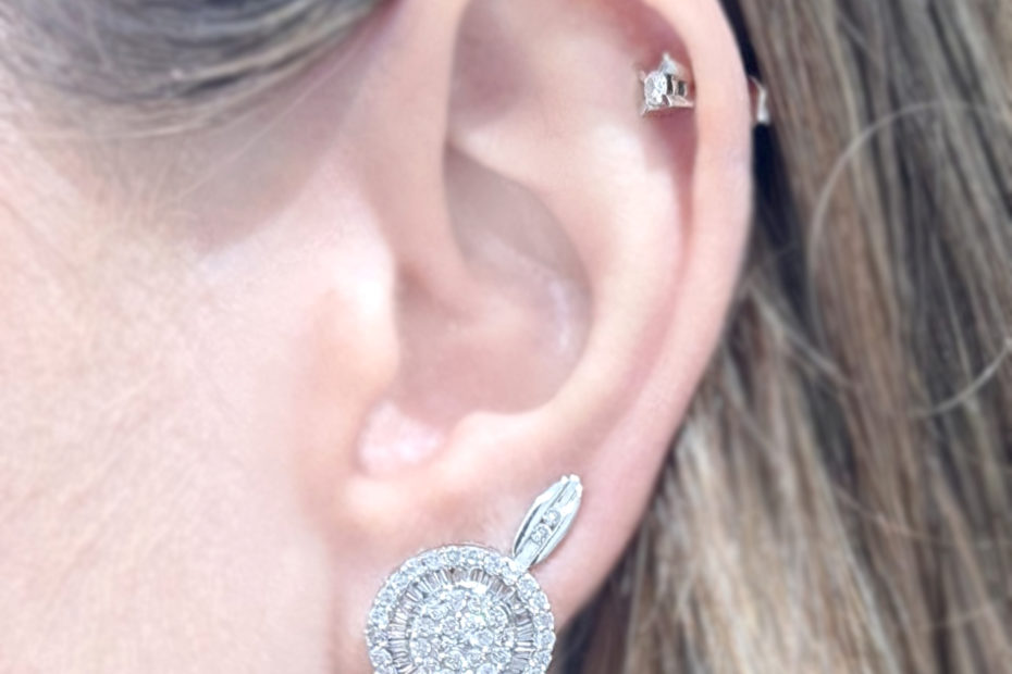 2. El 1.59 Karat Pırlanta Tasarım Küpe - X003607