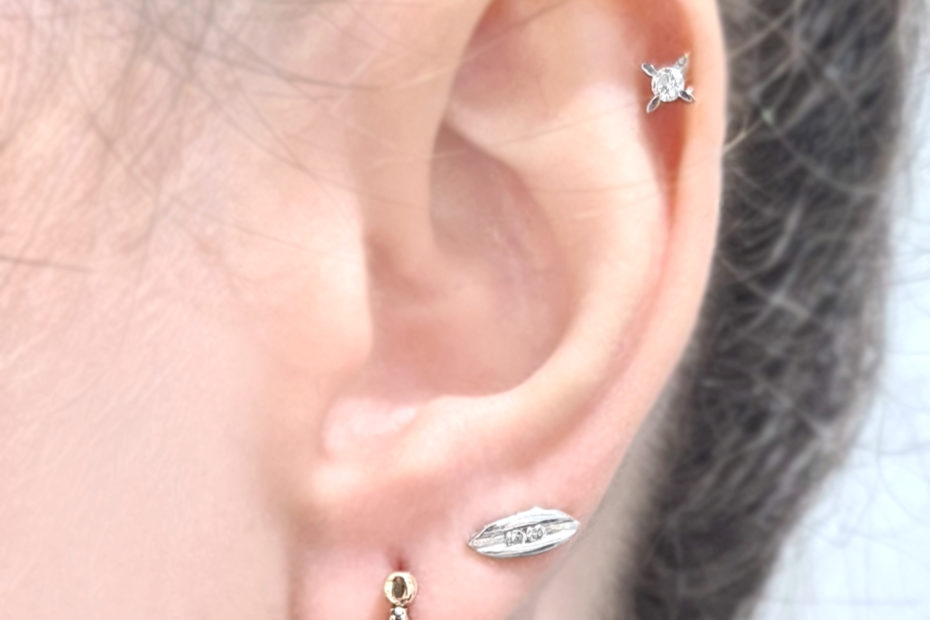 2. El 0,07 Karat Elmas Tektaş Göz Küpe - X003654