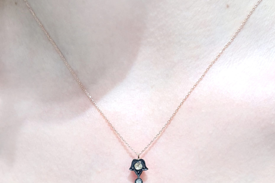 2. El 0,08 Karat Elmas Kolye - X003694