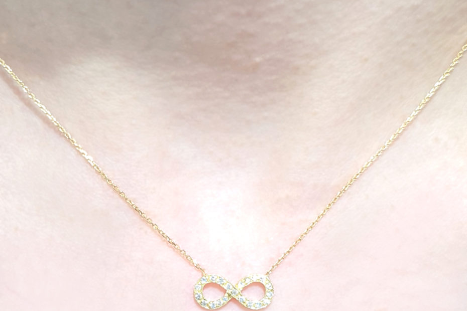 2. El 0,08 Karat Pırlanta Sonsuzluk Kolye - X003713