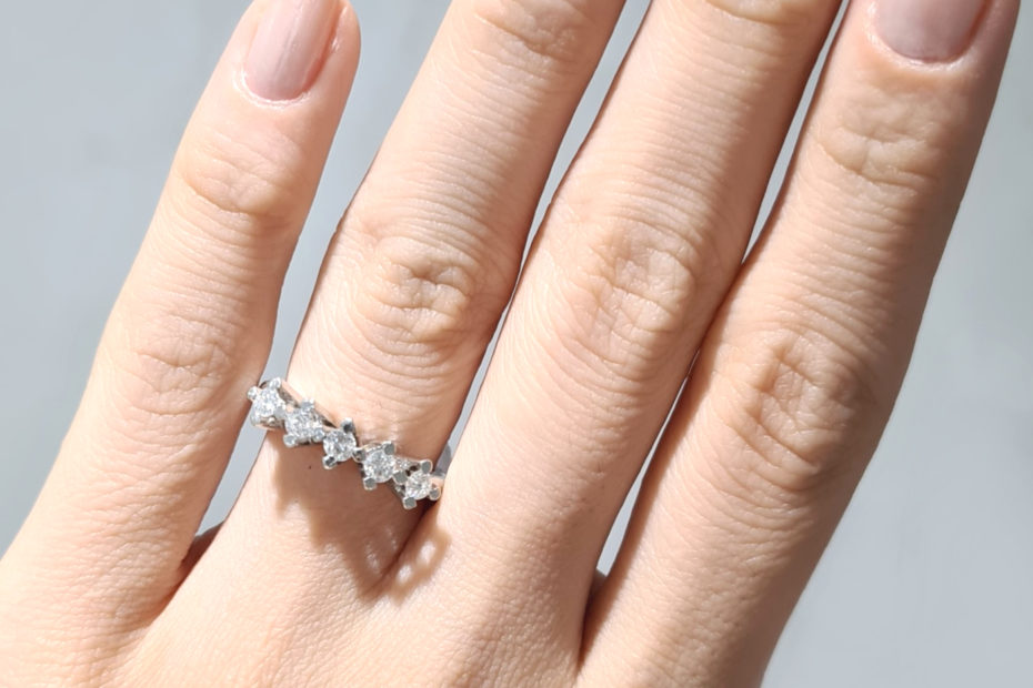 2. El 0,35 Karat Pırlanta Beştaş Yüzük - X003718