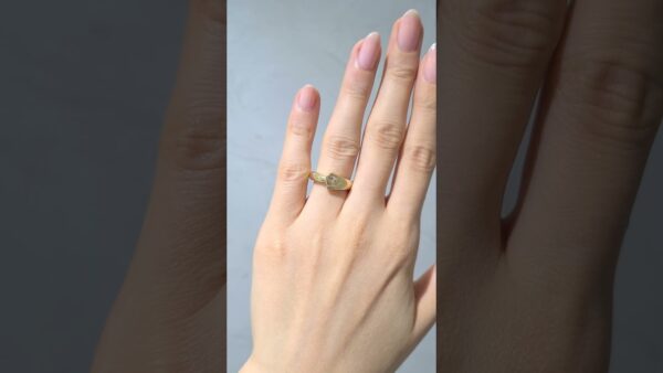 2. El 0,70 Karat Pırlanta Brown Tektaş Tasarım Yüzük ürün videosu