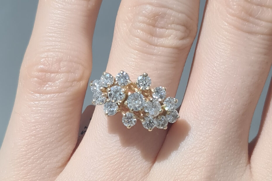 2. El 1,25 Karat Pırlanta Fantezi Yüzük