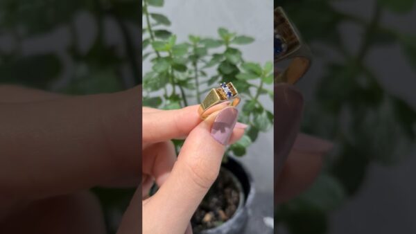 2. El Pırlanta ve Safir Tasarım Yüzük ürün videosu