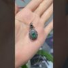 2. El 0,75 Karat Elmas ve Zümrüt Kolye