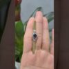 2. El 0,76 Karat Pırlanta ve Safir Çiçek Detaylı Broş