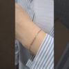 0,08 Karat Pırlanta Zarif Zincir Tasarım Bileklik