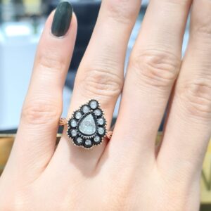 0,74 Ct Elmas Damla Yüzük
