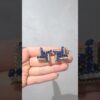 2. El 3,90 Karat Pırlanta ve Safir Tasarım Küpe