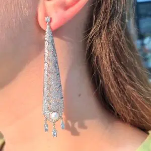 2. El 6,00 Karat Pırlanta Cartier Tasarım Küpe