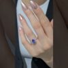 1,92 Karat Pırlanta ve Tanzanit Oval Yüzük YZ09335