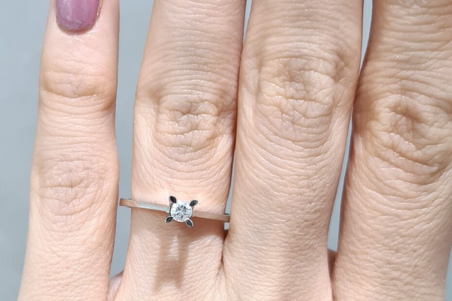 2. El 0,10 Karat Pırlanta Tektaş Yüzük X005060