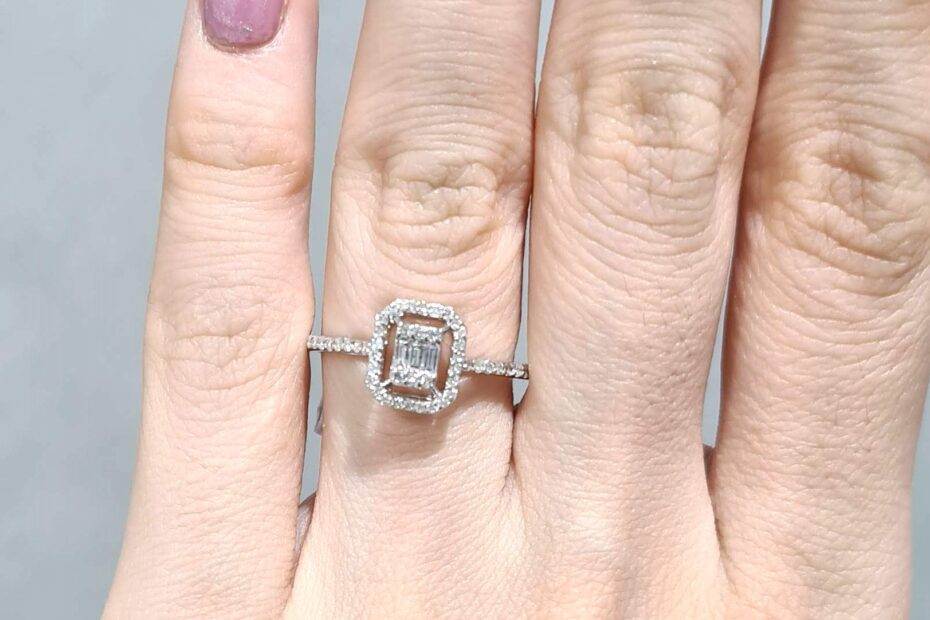 2. El 0,28 Karat Pırlanta Baget Yüzük X005065