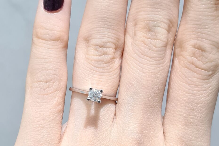 2. El 0,30 Karat D Renk HRD Sertifikalı Pırlanta Tektaş Yüzük X005084