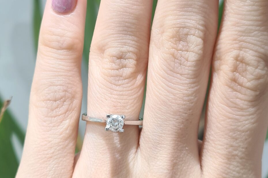 2. El 0,30 Karat Pırlanta Tektaş Yüzük X005061