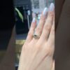 2. El 0,21 Karat Pırlanta ve Safir Tasarım Yüzük X004871