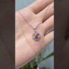 2. El 1,06 Karat Pırlanta ve Multi Safir Tasarım Kolye X005000