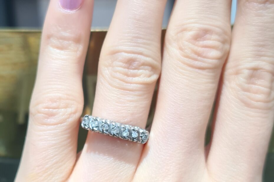 2. El 0,07 Karat Pırlanta Yeditaş Anayar Yüzük X005185