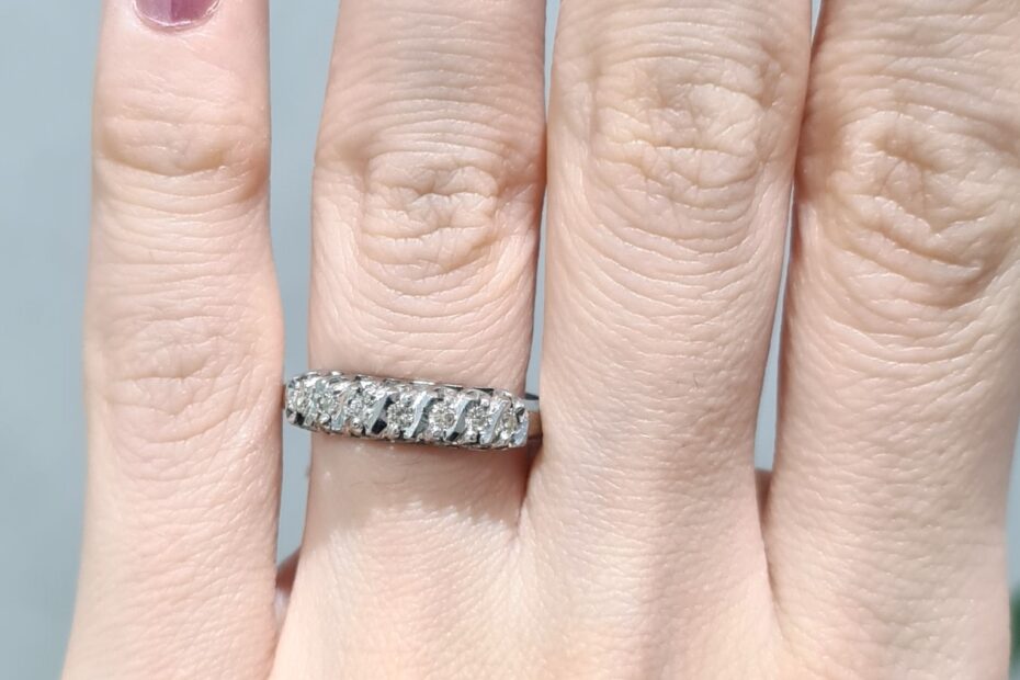 2. El 0,07 Karat Pırlanta Yeditaş Yüzük X005164