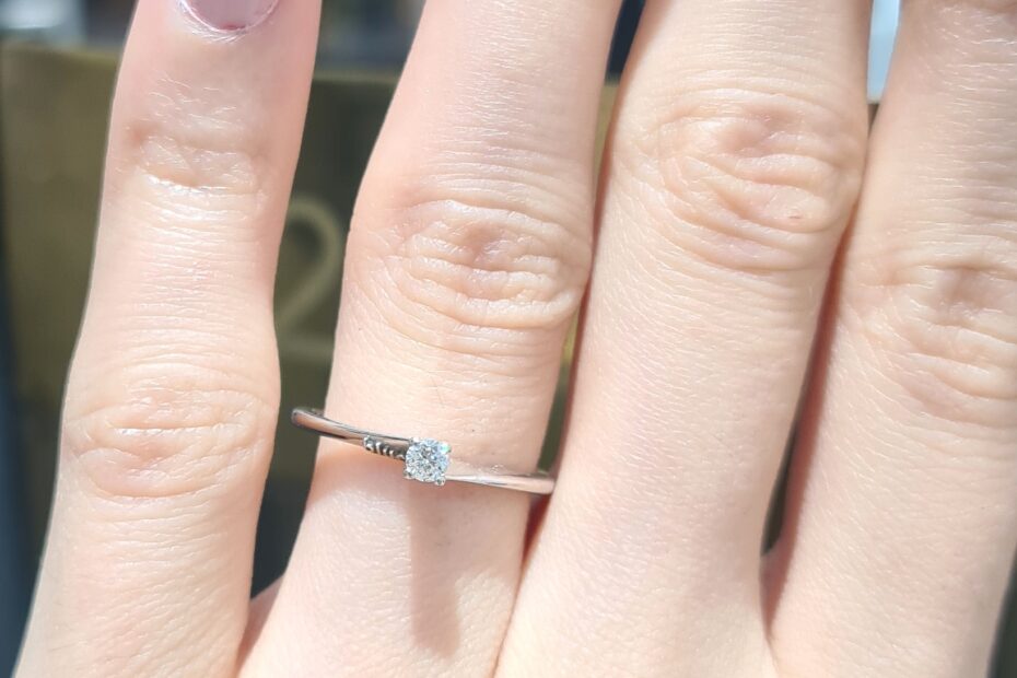 2. El 0,08 Karat Pırlanta Tektaş Yüzük X005133