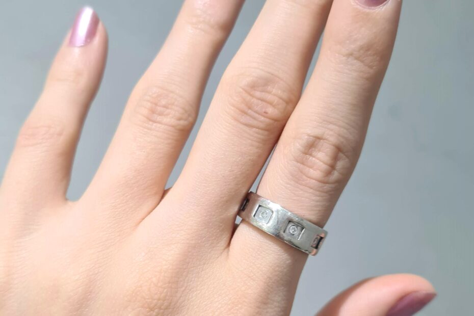 2. El 0,08 Karat Pırlantalı Tasarım Alyans X005189