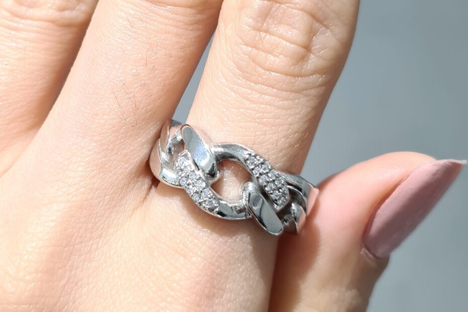 2. El 0,13 Karat Pırlanta Burgu Tasarım Yüzük X005124