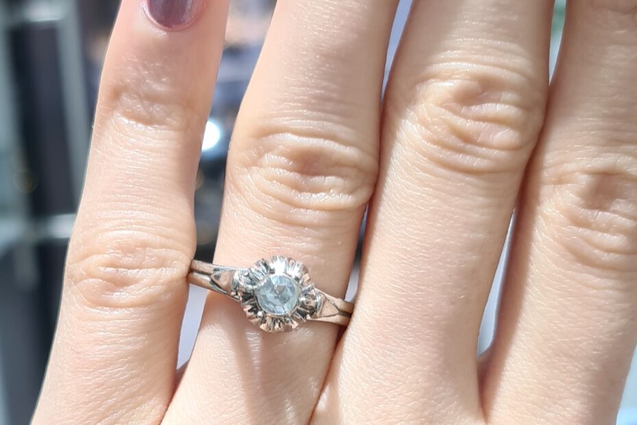 2. El 0,20 Karat Pırlanta Tektaş Otantik Anayar Yüzük X005243