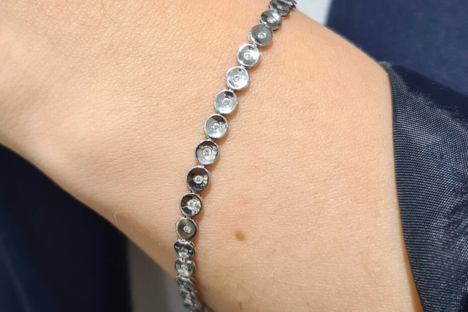 2. El 0,24 Karat Pırlanta Zarif Suyolu Bileklik X005188