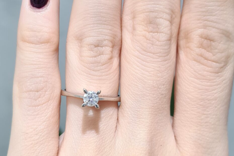 2. El 0,35 Karat Pırlanta Tektaş Yüzük X005222