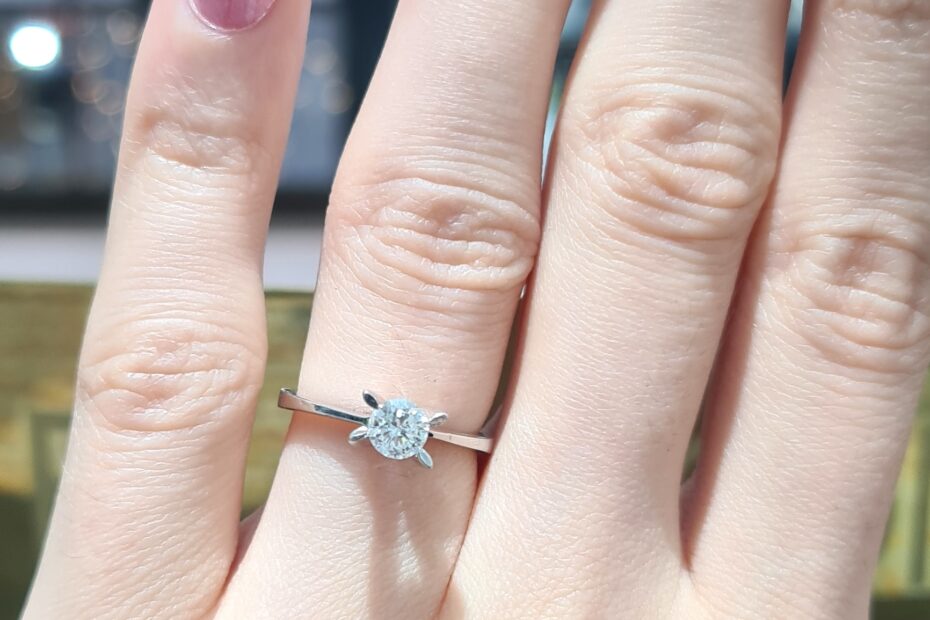 2. El 0,42 Karat Pırlanta Tektaş Yüzük X005223