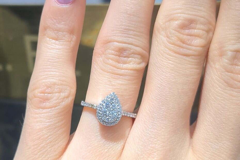 2. El 0,43 Karat Pırlanta Damla Yüzük X005219