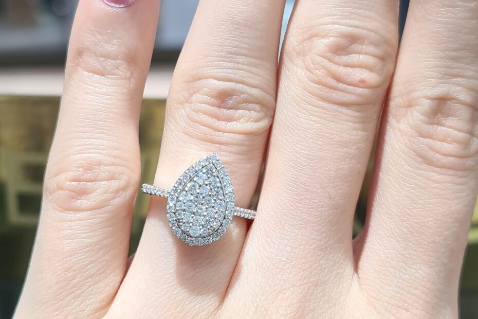 2. El 0,50 Karat Pırlanta Damla Yüzük X005187