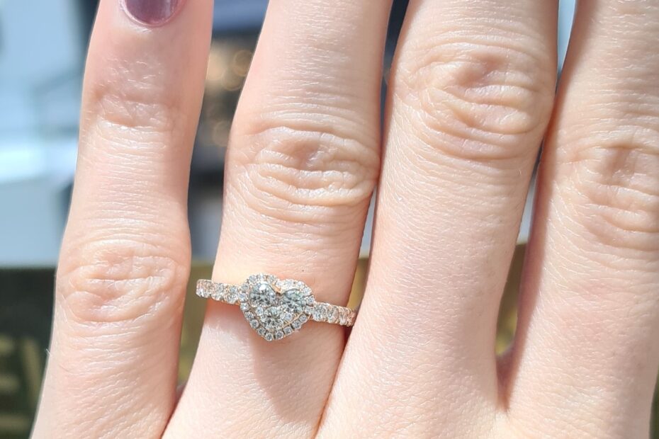 2. El 0,56 Karat Pırlanta Kalp Tasarım Tektaş Yüzük X005247