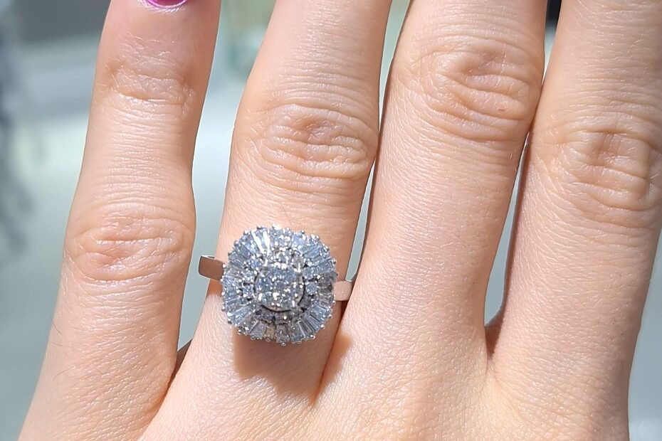 2. El 0,85 Karat Pırlanta Tasarım Baget Yüzük X005205