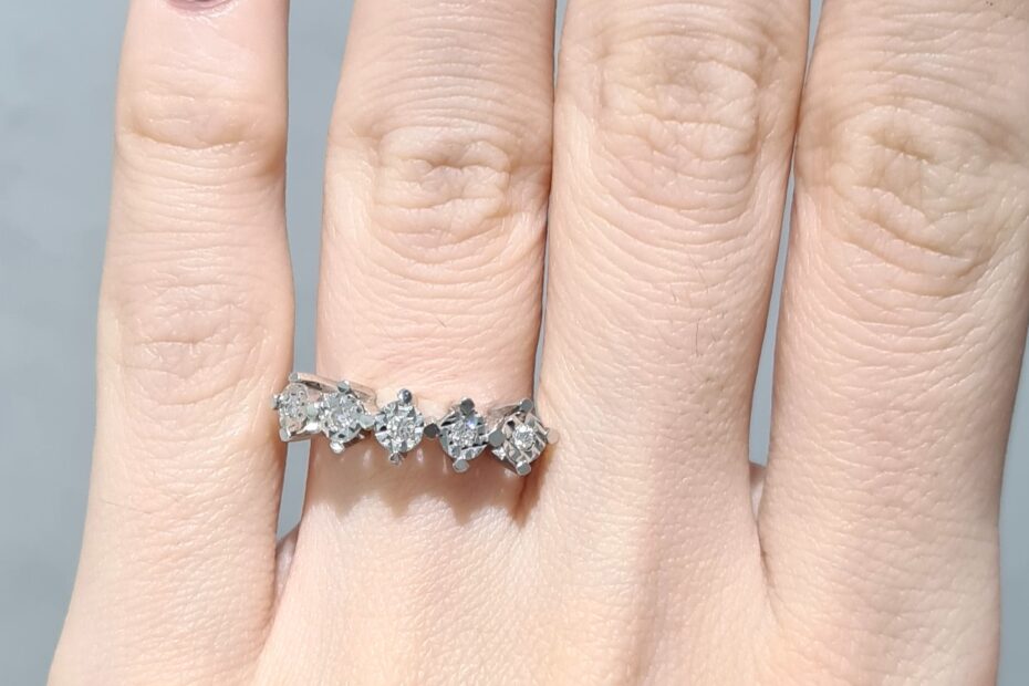 2. El 0,10 Karat Pırlanta Beştaş Yüzük X005260