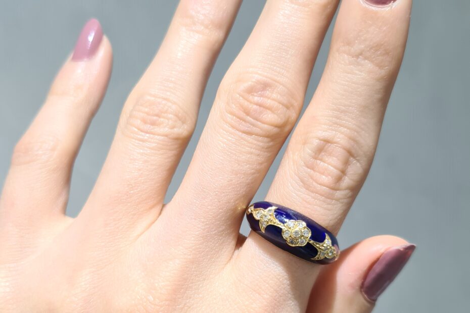 2. El 0,12 Karat Pırlanta Mineli Tasarım Yüzük X005292