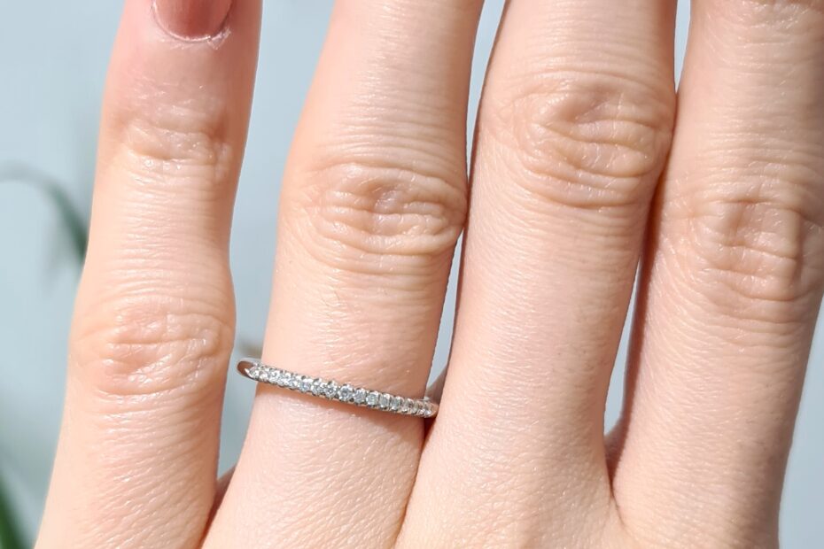 2. El 0,12 Karat Pırlanta Yarımtur Yüzük X005281