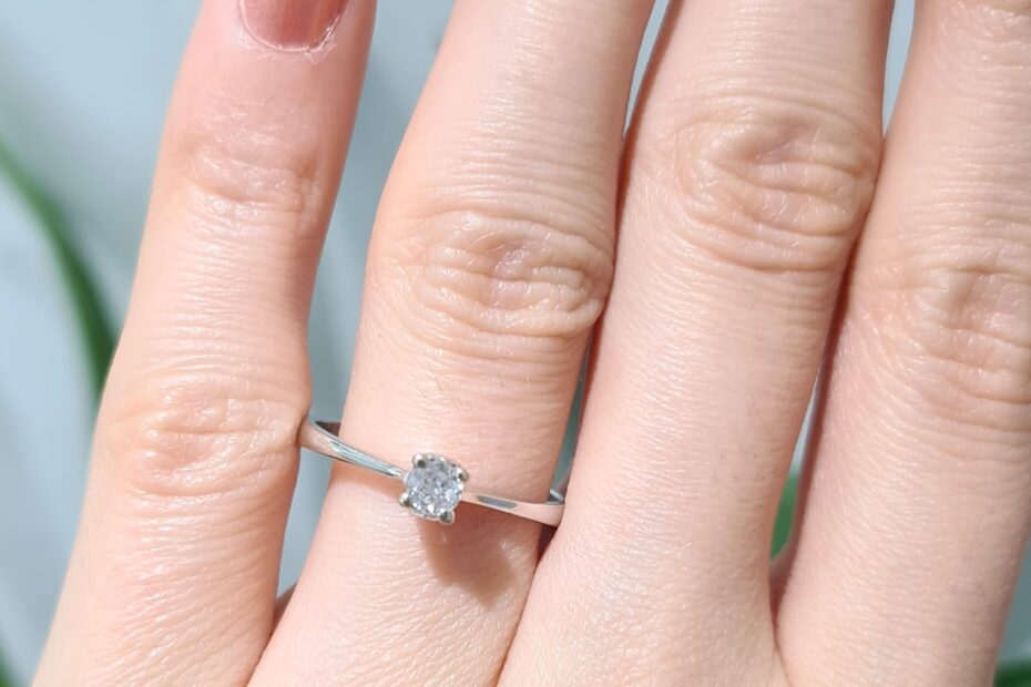 2. El 0,16 Karat Pırlanta Tektaş Yüzük X005280