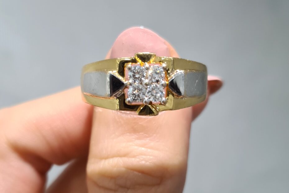 2. El 0,35 Karat Pırlanta Fantezi Erkek Yüzüğü X005301