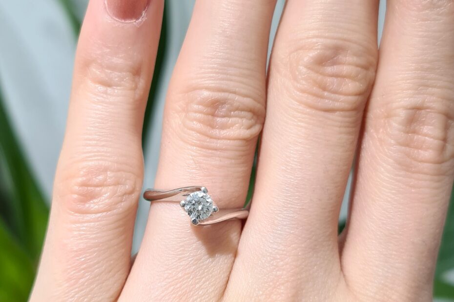 2. El 0,35 Karat Pırlanta Tektaş Yüzük X005279