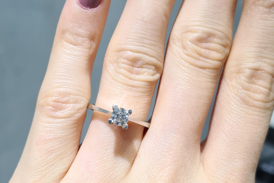 2. El 0,42 Karat HRD Sertifikalı Tektaş Yüzük X005347