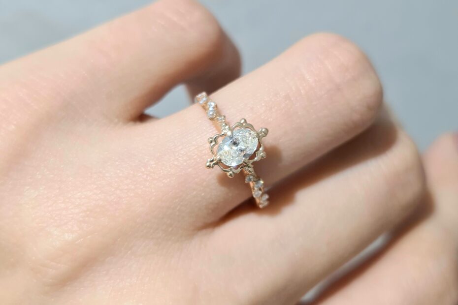 2. El 0,42 Karat Pırlanta Otantik Tasarım tektaş X005289